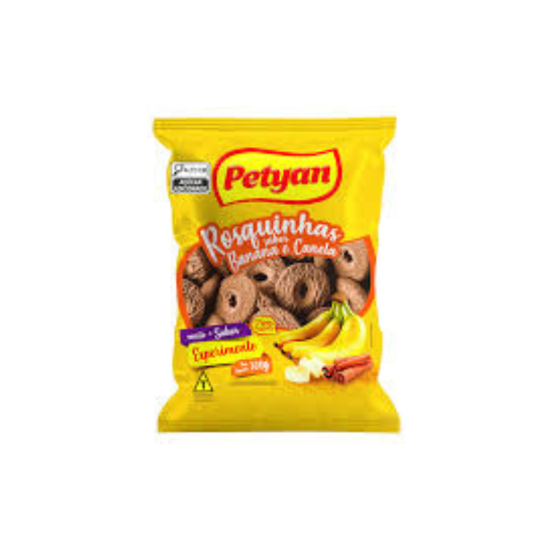 BISCOITO ROSQUINHA PETYAN 300G BANANA E CANELA