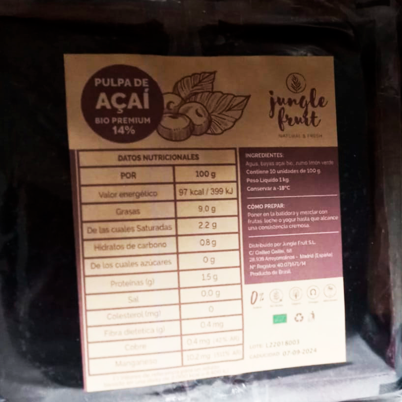 Polpa de Açaí (100gr.)