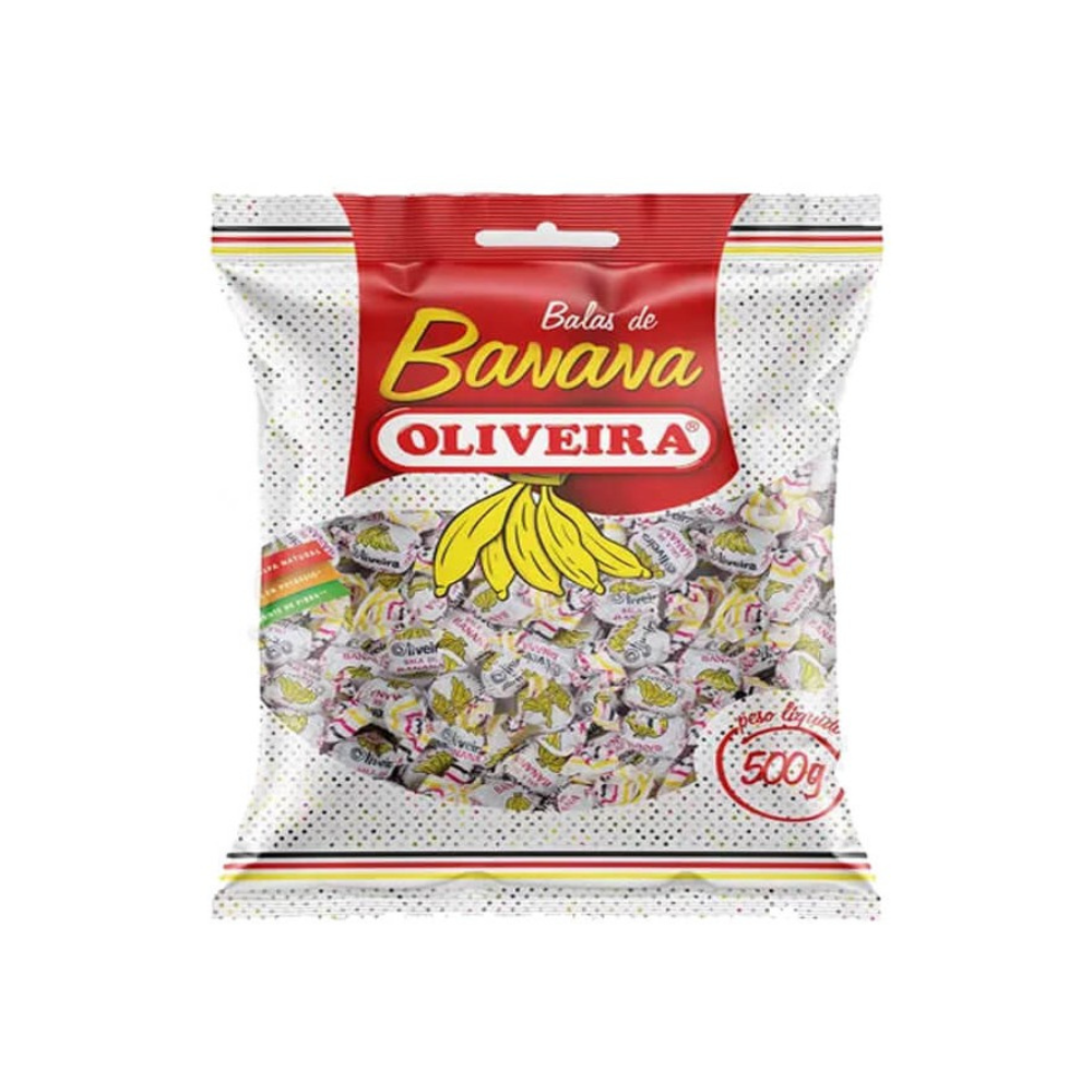 Bala de Banana Oliveira 500gr