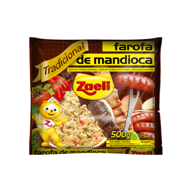 FAROFA DE MANDIOCA TRADICIONAL ZAELI 500g