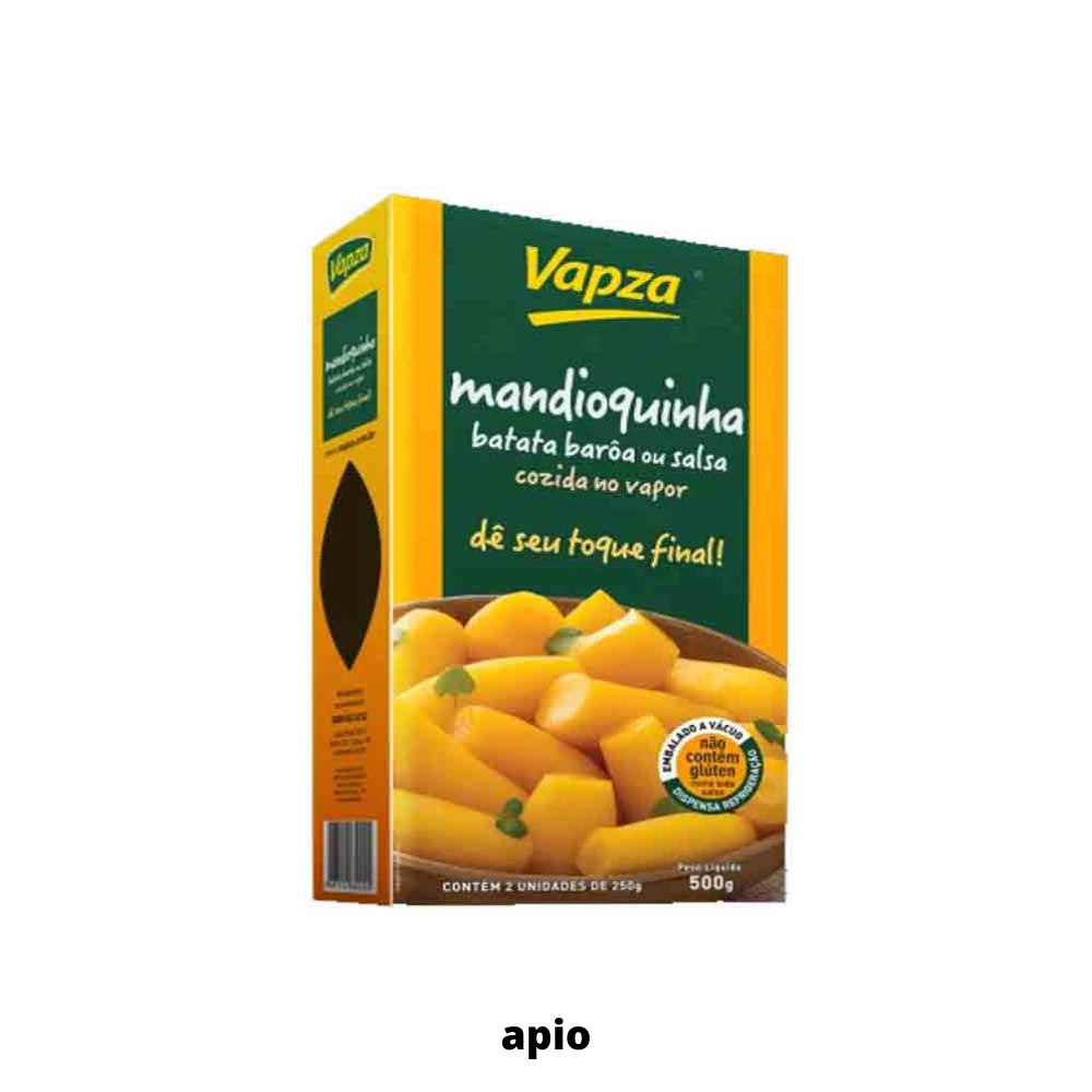 Mandioquinha(Batata Baroa) Cocida al vapor VAPZA 500gr