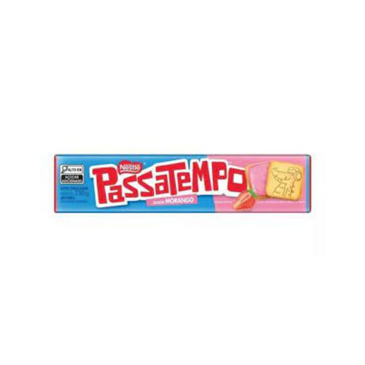 Biscoito Recheado Passatempo Morango 130g