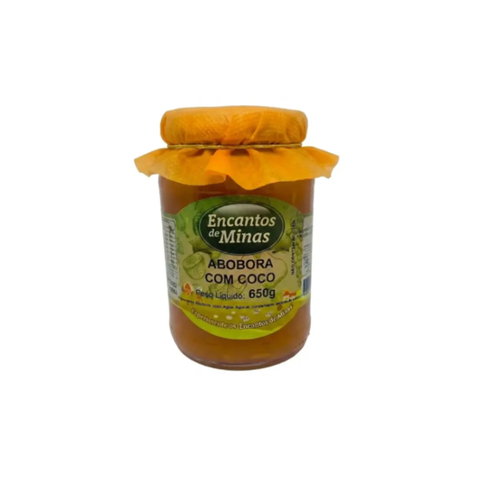 DOCE DE ABÓBORA COM COCO ENCANTOS DE MINAS 650GR