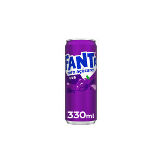 Refrigerante Fanta Uva sem açúcar 330ml