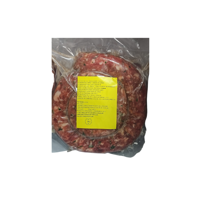 Linguiça Cheiro Verde 500gr