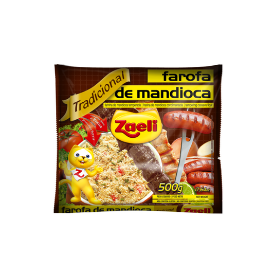 FAROFA DE MANDIOCA TRADICIONAL ZAELI 500g